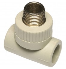 ППР тройник Ekoplastik с наружной металлической резьбой 20х3/4 (STKE02025X)