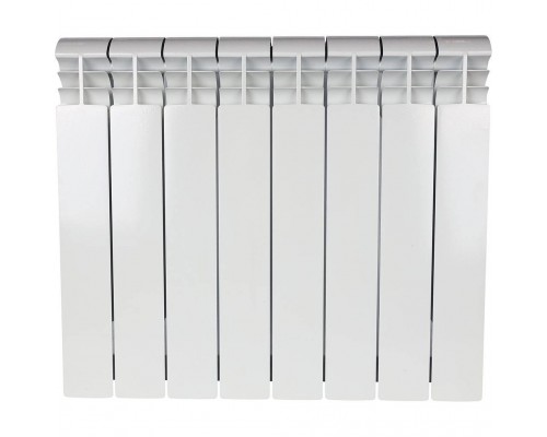 Радиатор биметаллический STOUT VEGA 500 8 секций боковое подключение (белый RAL 9016) SRB-1310-050008 (SRB-1310-050008)