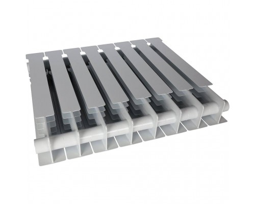 Радиатор биметаллический STOUT VEGA 500 8 секций боковое подключение (белый RAL 9016) SRB-1310-050008 (SRB-1310-050008)