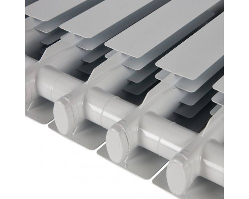 Радиатор алюминиевый STOUT ALPHA 350 8 секций боковое подключение (белый RAL 9016) SRA-2310-035008 (SRA-2310-035008)