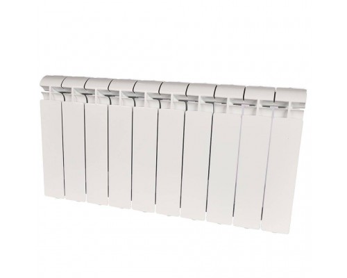 Радиатор алюминиевый STOUT ALPHA 350 10 секций боковое подключение (белый RAL 9016) SRA-2310-035010 (SRA-2310-035010)