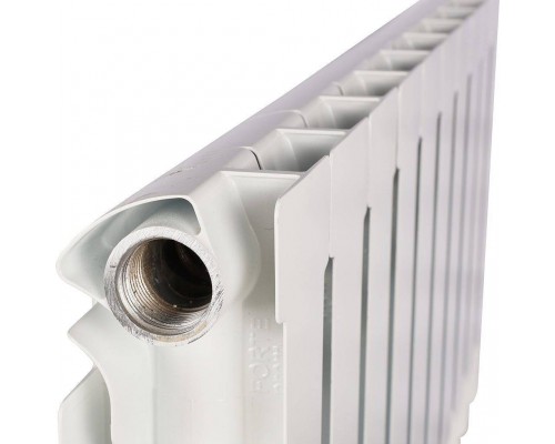 Радиатор алюминиевый STOUT ALPHA 350 10 секций боковое подключение (белый RAL 9016) SRA-2310-035010 (SRA-2310-035010)