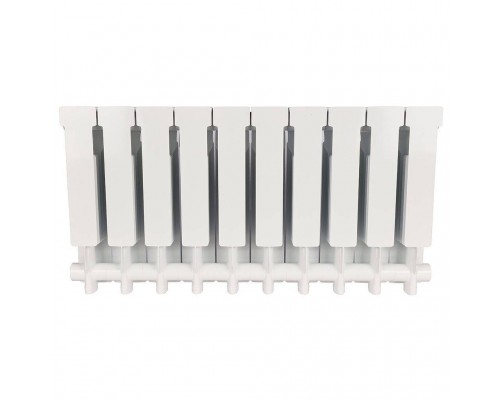 Радиатор алюминиевый STOUT ALPHA 350 10 секций боковое подключение (белый RAL 9016) SRA-2310-035010 (SRA-2310-035010)