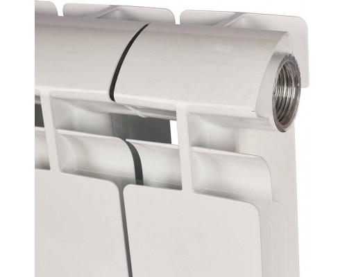 Радиатор алюминиевый STOUT ALPHA 350 10 секций боковое подключение (белый RAL 9016) SRA-2310-035010 (SRA-2310-035010)