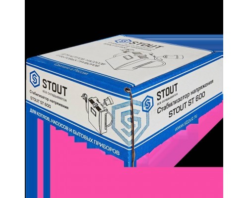 Стабилизатор сетевого напряжения STOUT ST 600 SST-0001-000600 (SST-0001-000600)
