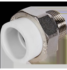 Муфта комбинированная Pro Aqua d=32-1 PP-R разъемная (американка) НР Белая (PA21018)