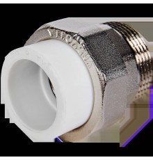 Муфта комбинированная Pro Aqua d=32-1.1/4 PP-R разъемная (американка) НР Белая (PA21019)