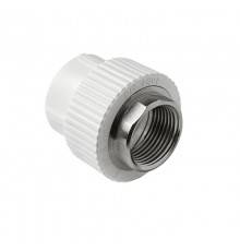 Муфта комбинированная Pro Aqua d= 40-1.1/2 PP-R под ключ ВР Белая (PA22521P)