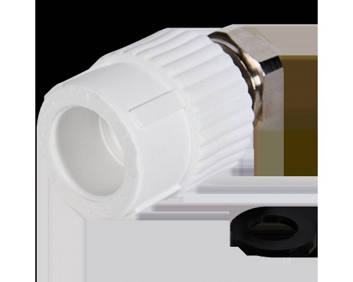 Муфта Pro Aqua d=20-1/2 PP-R с накидной гайкой Белая (PA29008) Муфта Pro Aqua d=20-1/2 PP-R с накидной гайкой Белая (PA29008)