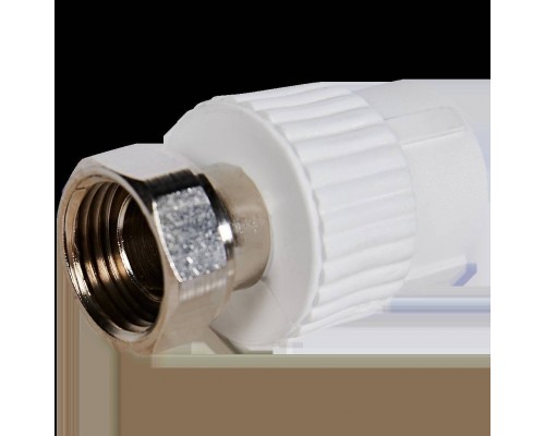 Муфта Pro Aqua d=20-1/2 PP-R с накидной гайкой Белая (PA29008) Муфта Pro Aqua d=20-1/2 PP-R с накидной гайкой Белая (PA29008)