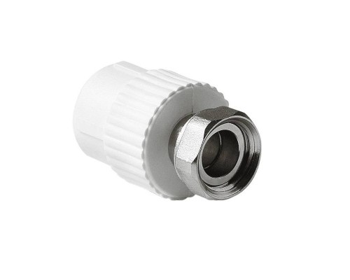 Муфта Pro Aqua d=20-3/4 PP-R с накидной гайкой Белая (PA29010) Муфта Pro Aqua d=20-3/4 PP-R с накидной гайкой Белая (PA29010)