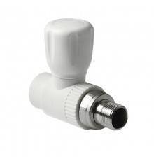Шаровой кран Pro Aqua d=25-3/4 PP-R для радиатора прямой Белый (PA41010)