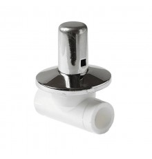 Клапан Pro Aqua d= 25 PP-R (вентиль) с хромированной рукояткой Белый (PA43010)