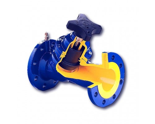 Клапан балансировочный ZETKAMA 447A Ду125 Ру16 с изм/нип (447A125C72)