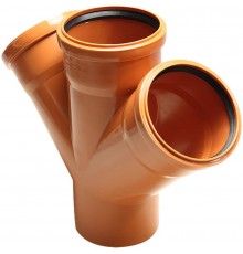 Pro Aqua PPH90111145 Terra D 110x110x110/45 PP Крестовина одноплоскостная для наружной канализации (PPH90111145)