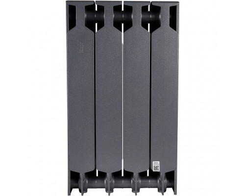 Радиатор биметаллический RIFAR SUPReMO 500 4 секции боковое подключение (Антрацит) 4RS50-4-TI (4RS50-4-TI)