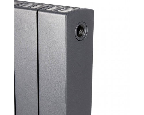 Радиатор биметаллический RIFAR SUPReMO 500 4 секции боковое подключение (Антрацит) 4RS50-4-TI (4RS50-4-TI)