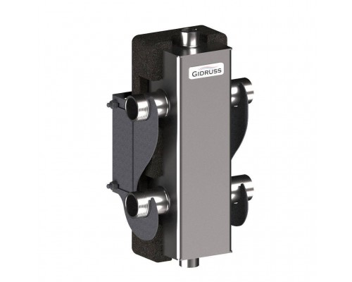 Гидравлический разделитель GIDRUSS GRSS-60-25.EPP (нерж., до 60 кВт, G 1, корпус 80х80x2 ст.08Х18Н10, EPP-термоизоляция) (GR 60GAT 04)