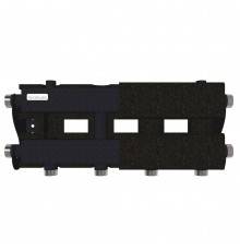 Модульный коллектор GIDRUSS MK-60-3D.EPP (до 60 кВт, магистраль G 1, 2+1 контура G 1, EPP-термоизоляция, 4D-кронштейны K.UMS, цвет черный муар с серебром, подключение для температурного датчика) (MK 6002T 20)