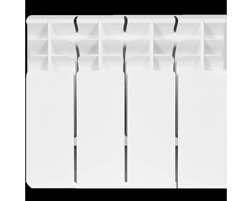 Радиатор биметаллический STOUT TITAN 200 4 секций боковое подключение (белый RAL 9016) SRB-3310-020004 (SRB-3310-020004)