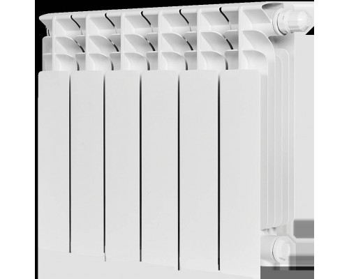 Радиатор биметаллический STOUT TITAN VENTIL 350 6 секций нижнее правое подключение SRB-3320-035006 (SRB-3320-035006)