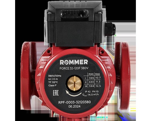 Насос циркуляционный фланцевый ROMMER RPF 32-120F 380V RPF-0003-32120380 (RPF-0003-32120380) Насос циркуляционный фланцевый ROMMER RPF 32-120F 380V RPF-0003-32120380 (RPF-0003-32120380)