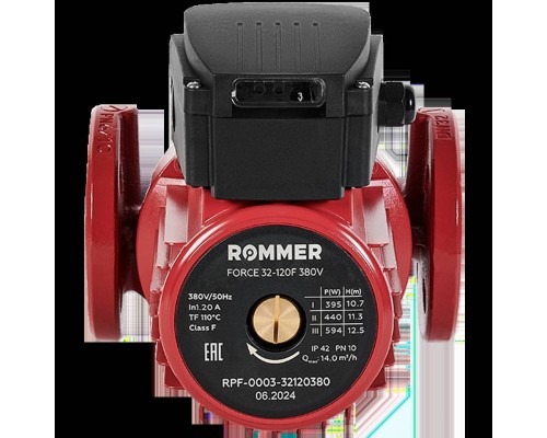Насос циркуляционный фланцевый ROMMER RPF 32-120F 380V RPF-0003-32120380 (RPF-0003-32120380) Насос циркуляционный фланцевый ROMMER RPF 32-120F 380V RPF-0003-32120380 (RPF-0003-32120380)