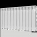 Радиатор алюминиевый STOUT GAMMA 500 12 секций боковое подключение (белый RAL 9010) SRA-3310-050012 (SRA-3310-050012)