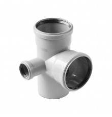 711587 PP Крестовина 2-х плоск. левая 110x110x50/87 (тройник универ. правый) (711587)