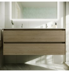 Тумба с раковиной Sancos Cento 120 см двойная, карпатская ель
