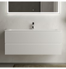 Тумба с раковиной Sancos Snob R 120 см, bianco, раковина CN7017