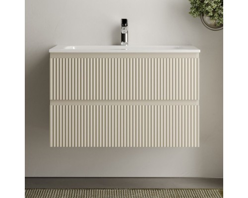 Тумба с раковиной Sancos Snob R 80 см, beige soft