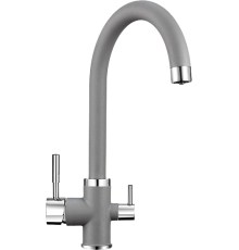 Смеситель для кухни Granula 2168, алюминиум