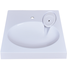 Раковина Stella Polar Миро 60, белая, с кронштейнами