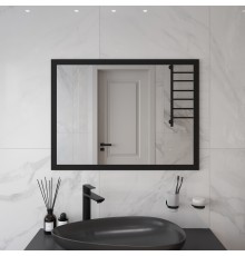Зеркало STWORKI Брамминг 60х80, черное