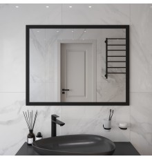 Зеркало STWORKI Брамминг 70х90, черное