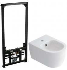 Комплект Биде STWORKI Ноттвиль K3106-2605 + Инсталляция AlcaPlast A105 /1120