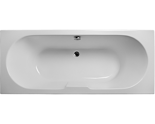 Акриловая ванна STWORKI Ольтен 170x70 см, пристенная, белая, на ножках, 170х70, с ножками