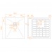 Душевой поддон прямоугольный STONE TRAY-W  900x1000