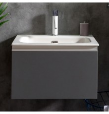 Тумба с раковиной Armadi Art Vallessi 60 антрацит матовый