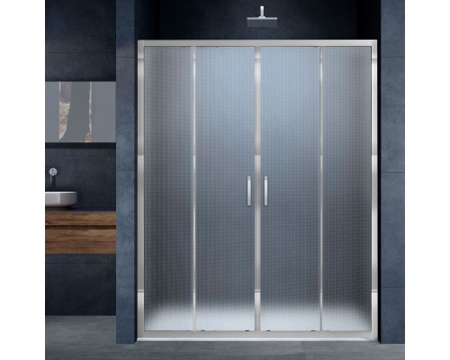 Душевая дверь в нишу Vincea Alpha VDS-3AL2170MT 170 см, стекло текстурное, хром