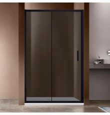 Душевая дверь в нишу Vincea Garda VDS-1G120CGB 120 см, профиль чёрный, стекло тонированное