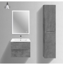 Мебель для ванной комнаты Vincea Mia Slim 60, 2 ящика, бетон