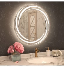Зеркало круглое Art Max Romantic 70 с подсветкой