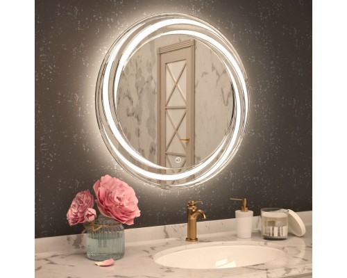Зеркало круглое Art Max Romantic 70 с подсветкой