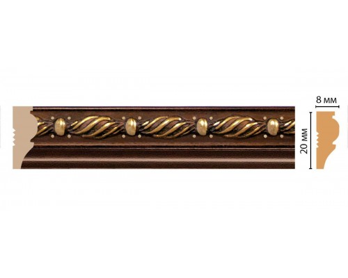 Молдинг DECOMASTER 103-51 (20*8*2400мм)
