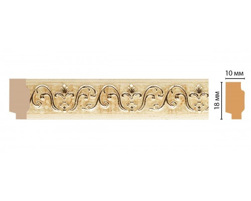 Молдинг DECOMASTER 158-1028 (18*10*2400мм)