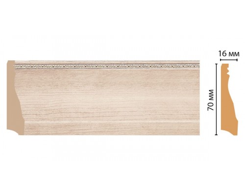 Плинтус напольный DECOMASTER 193-13 (70*16*2400мм)