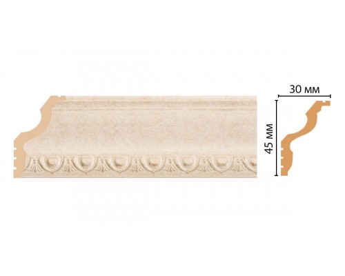 Плинтус потолочный DECOMASTER 148D-18D ДМ (45*30*2400 мм)