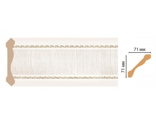 Плинтус потолочный DECOMASTER 172-7D (71*71*2400мм)